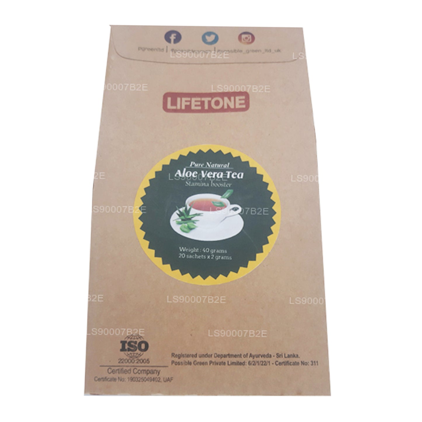 Lifetone Aloë Vera-thee (40 g)