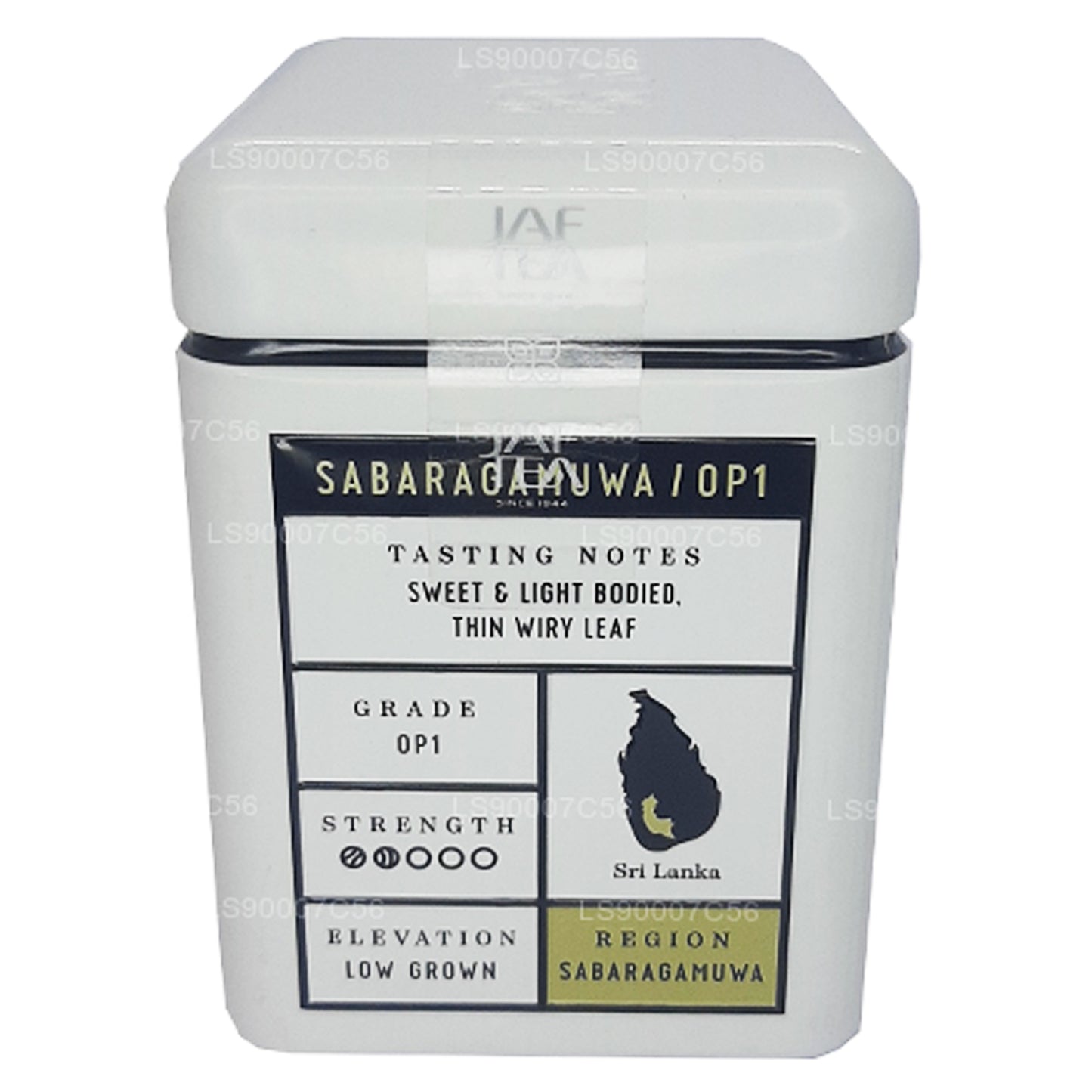 Jaf Tea Single Region Collection Sabaragamuwa OP1 blikje (90 g)