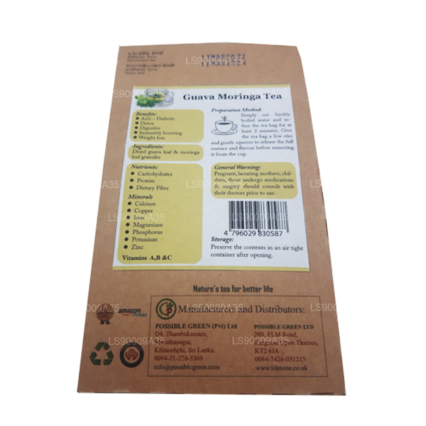 Lifetone Guava Moringa-thee (30 g)