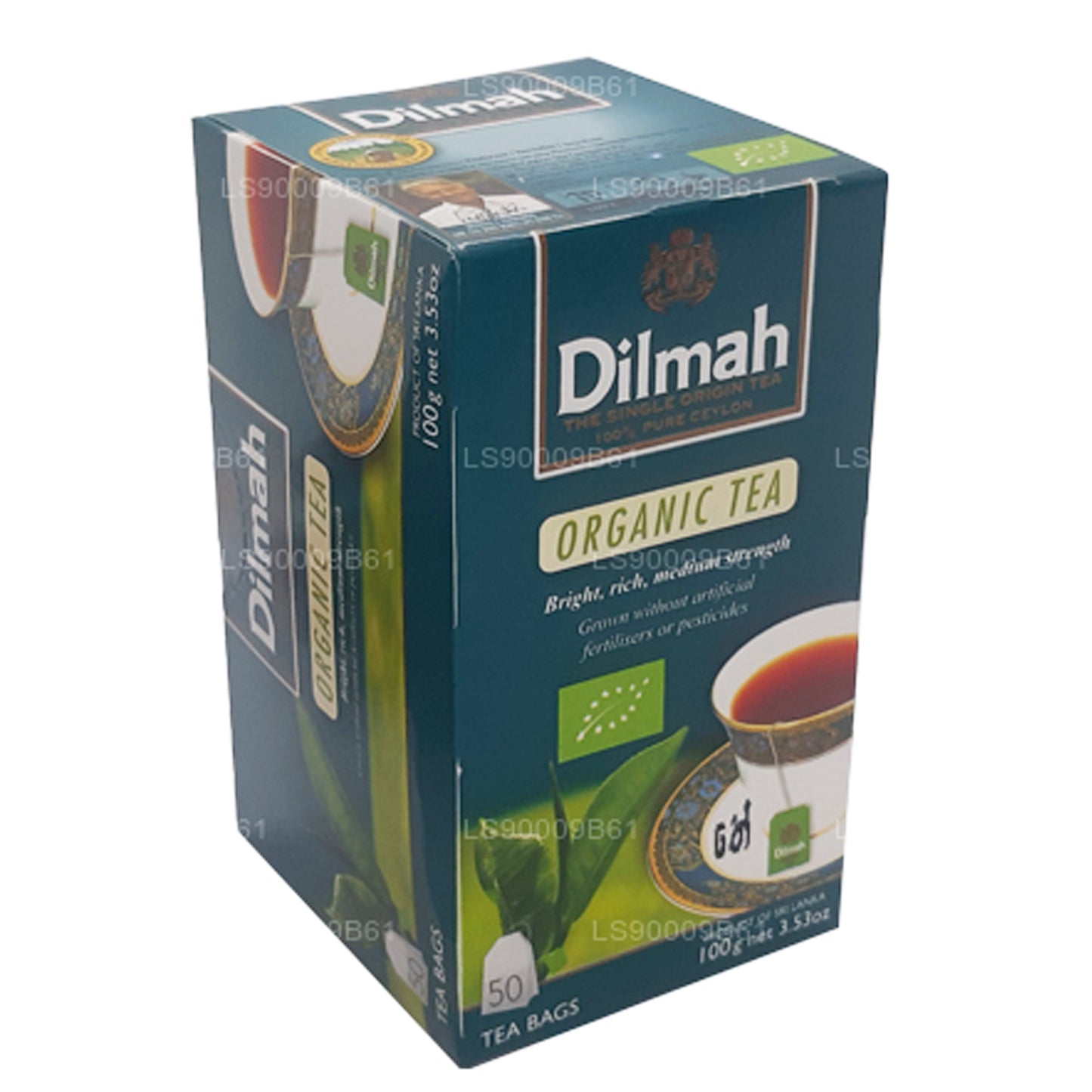 Dilmah biologische thee (100 g) 50 theezakjes