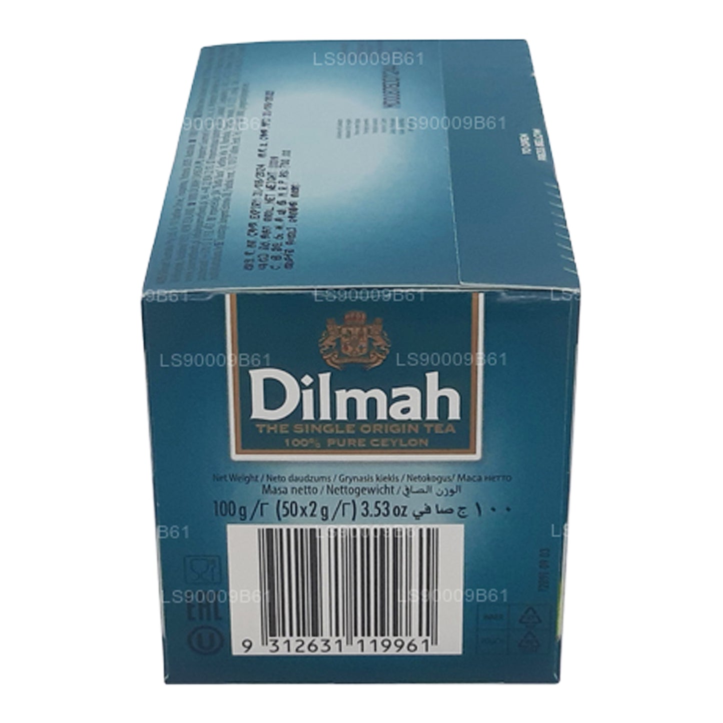 Dilmah biologische thee (100 g) 50 theezakjes