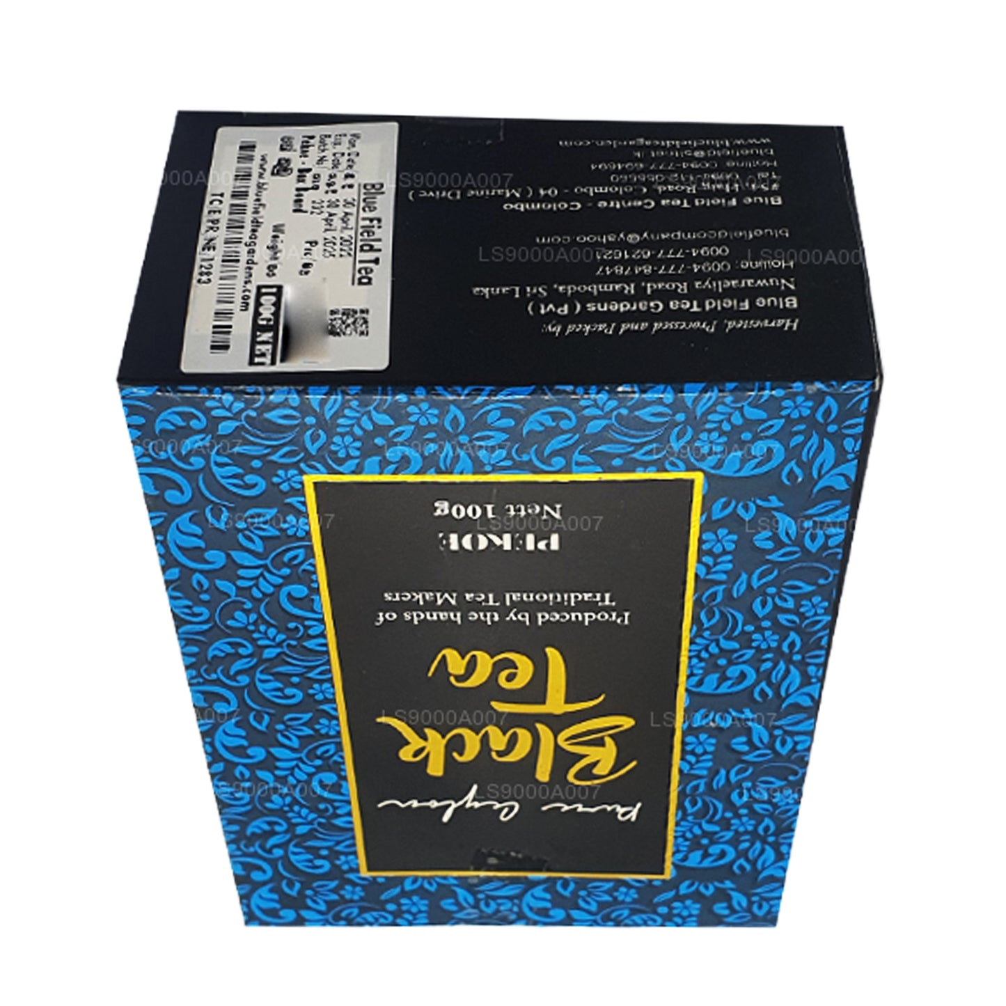 Blue Field Pure Ceylon PEKOE Grade zwarte losse thee (100 g)