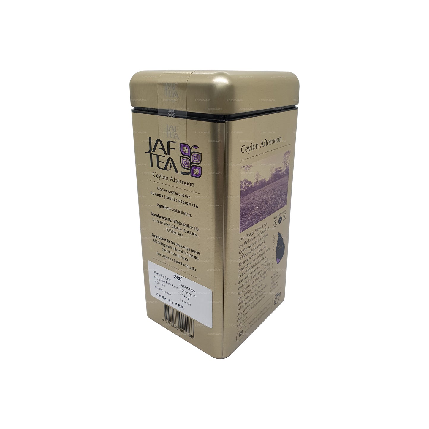 Jaf Tea Classic Gold Collection Ceylon middagcaddy (125 g)