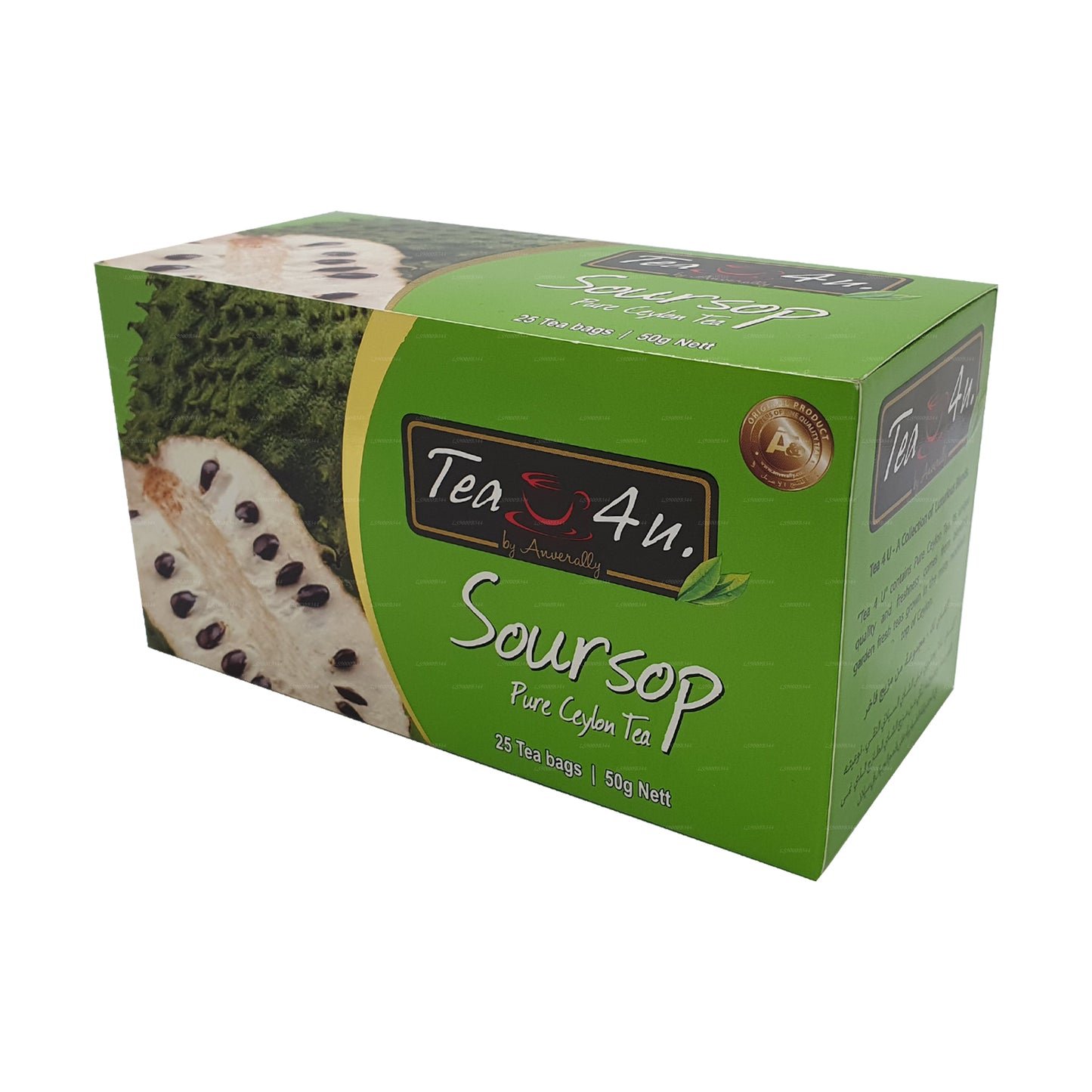 Tea4U zwarte thee met zuurzak (50 g) 25 theezakjes