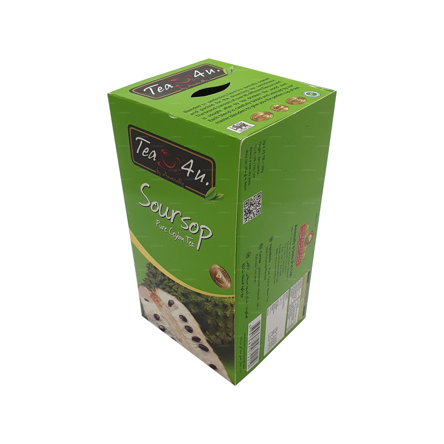 Tea4U zwarte thee met zuurzak (50 g) 25 theezakjes