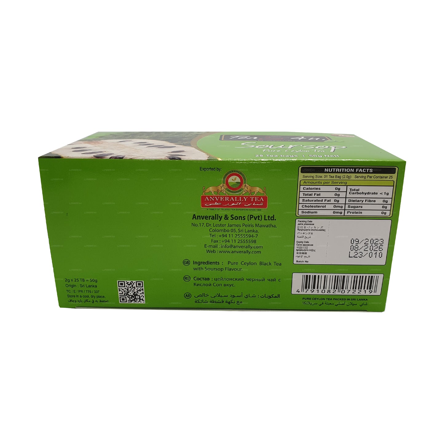 Tea4U zwarte thee met zuurzak (50 g) 25 theezakjes