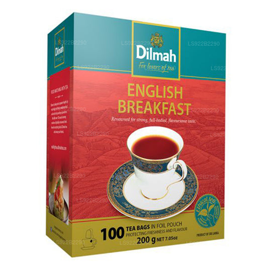 Dilmah Engelse ontbijtthee (200 g) 100 theezakjes
