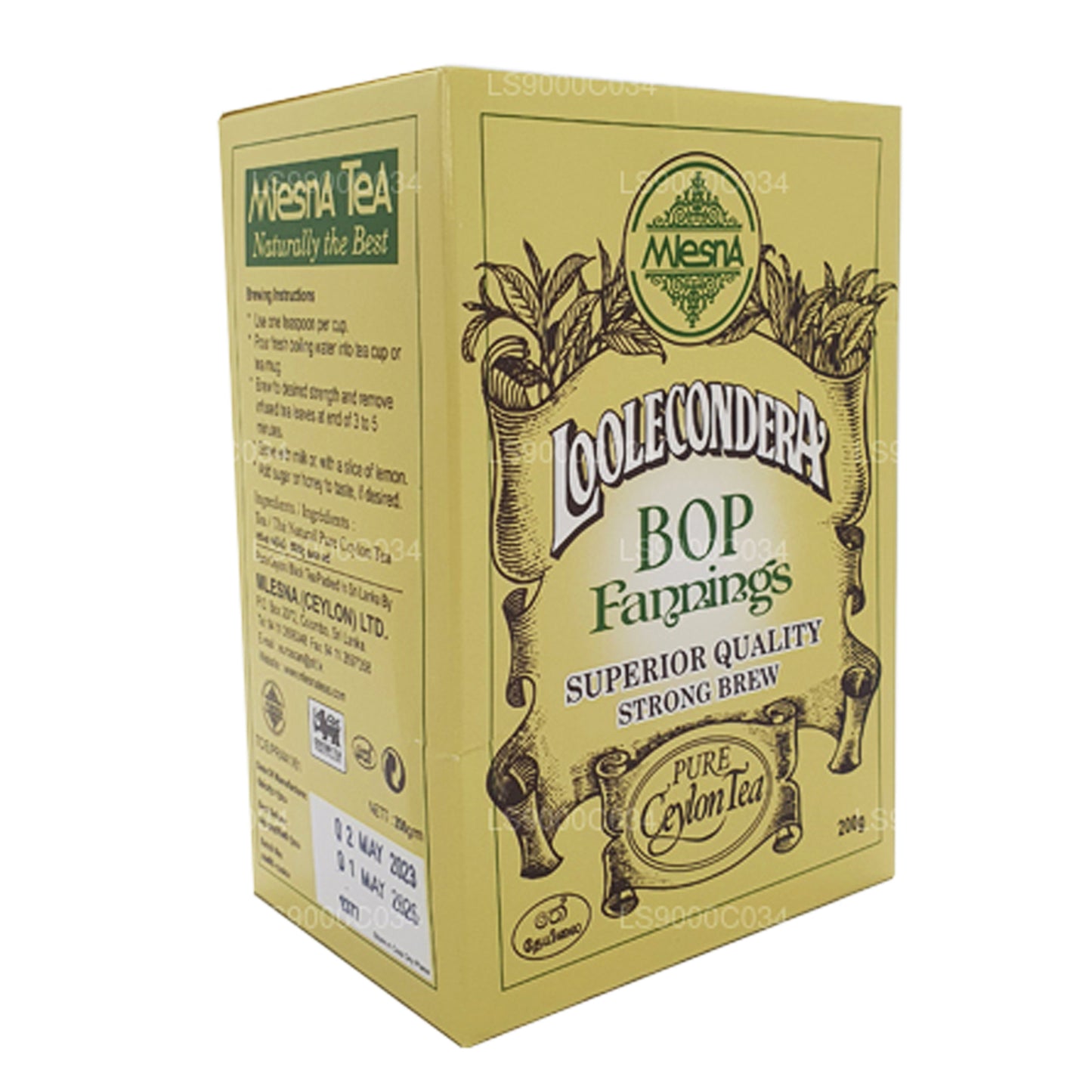 Mlesna Loolecondera BOP Fannings Strong Brew losse thee (200 g)