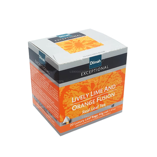 Dilmah Exceptional Lively Lime en Orange Fusion Real Leaf-thee (40 g) 20 theezakjes