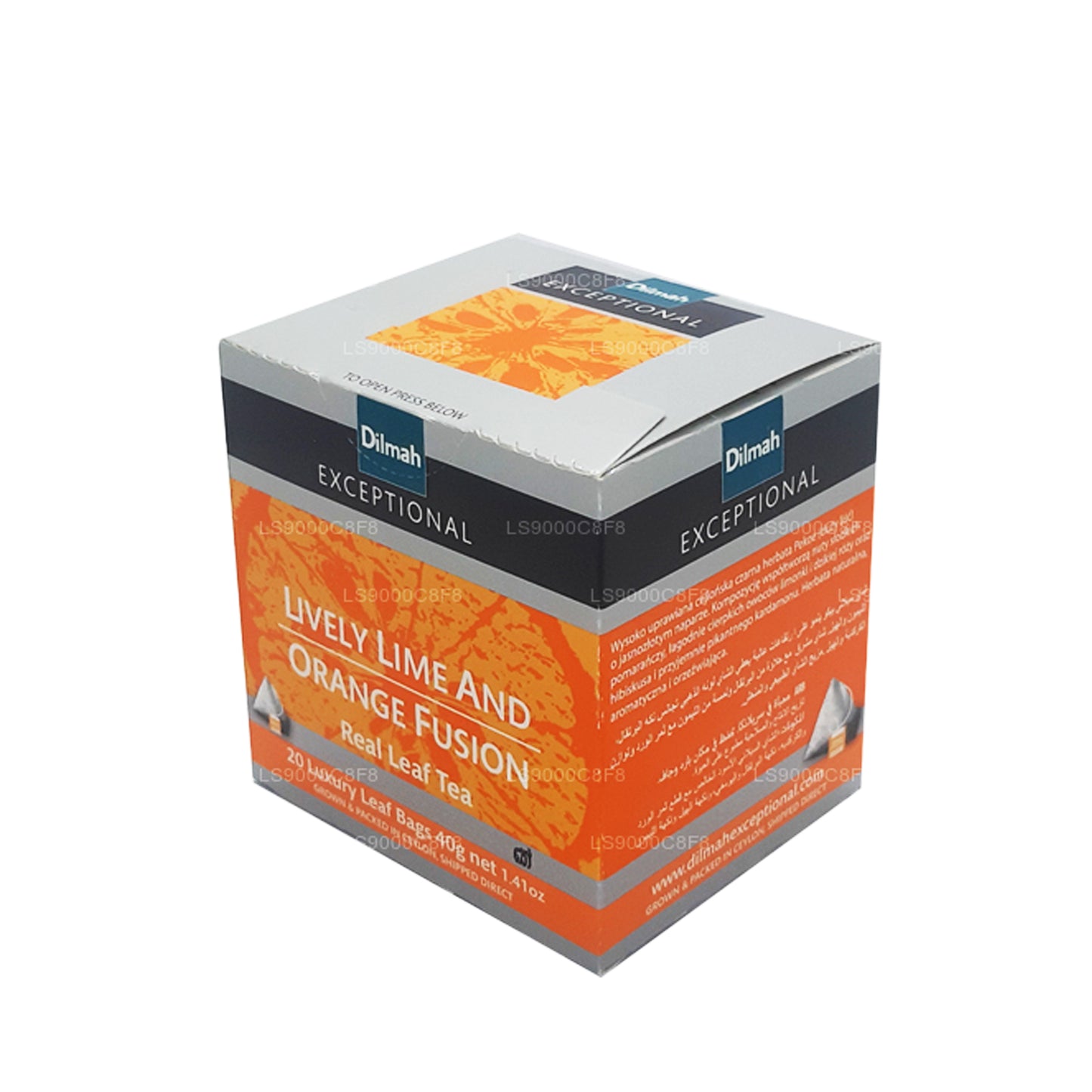 Dilmah Exceptional Lively Lime en Orange Fusion Real Leaf-thee (40 g) 20 theezakjes