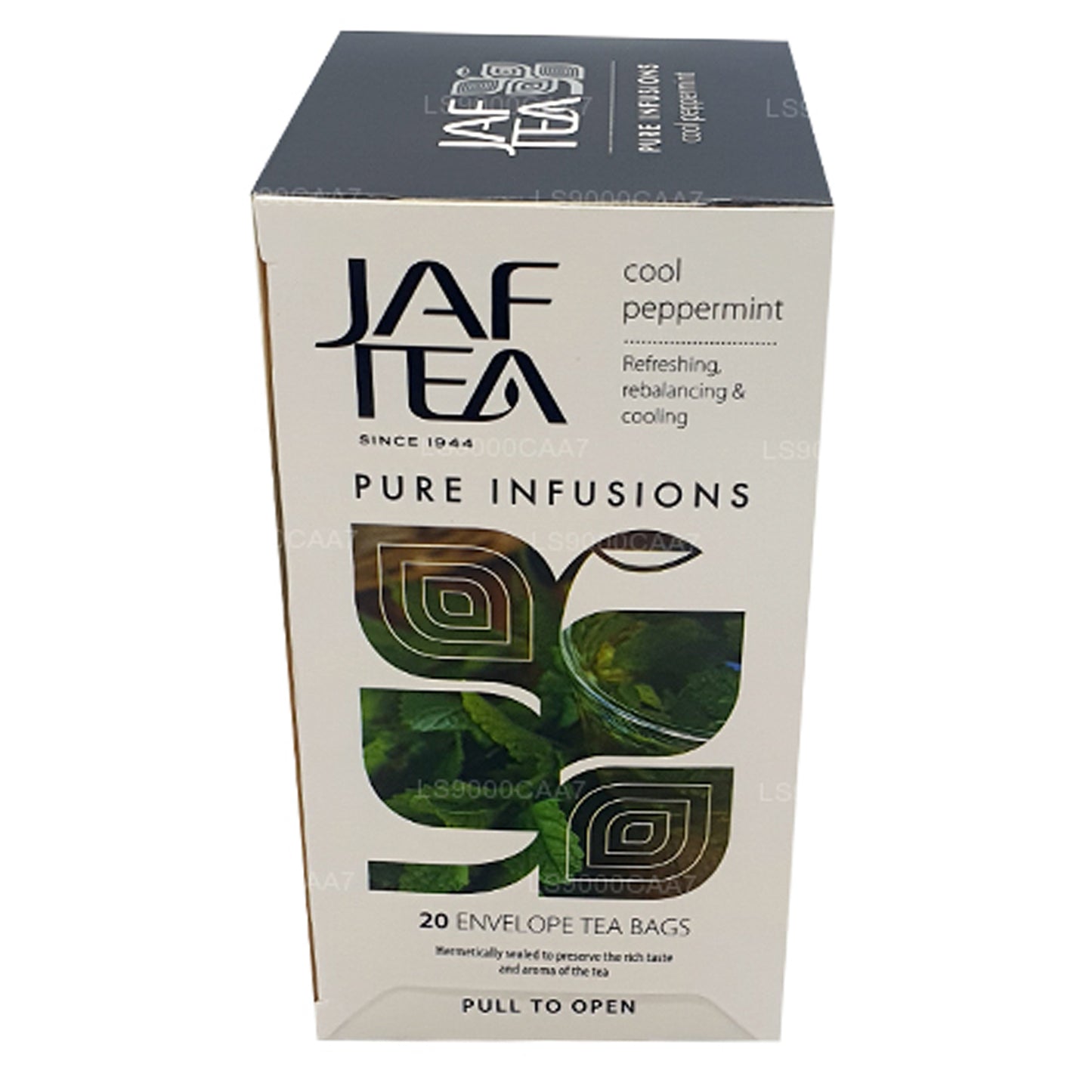 Jaf Tea Pure Infusions Collection Coole theezakjes met pepermuntfolie en omhulsel (30 g)