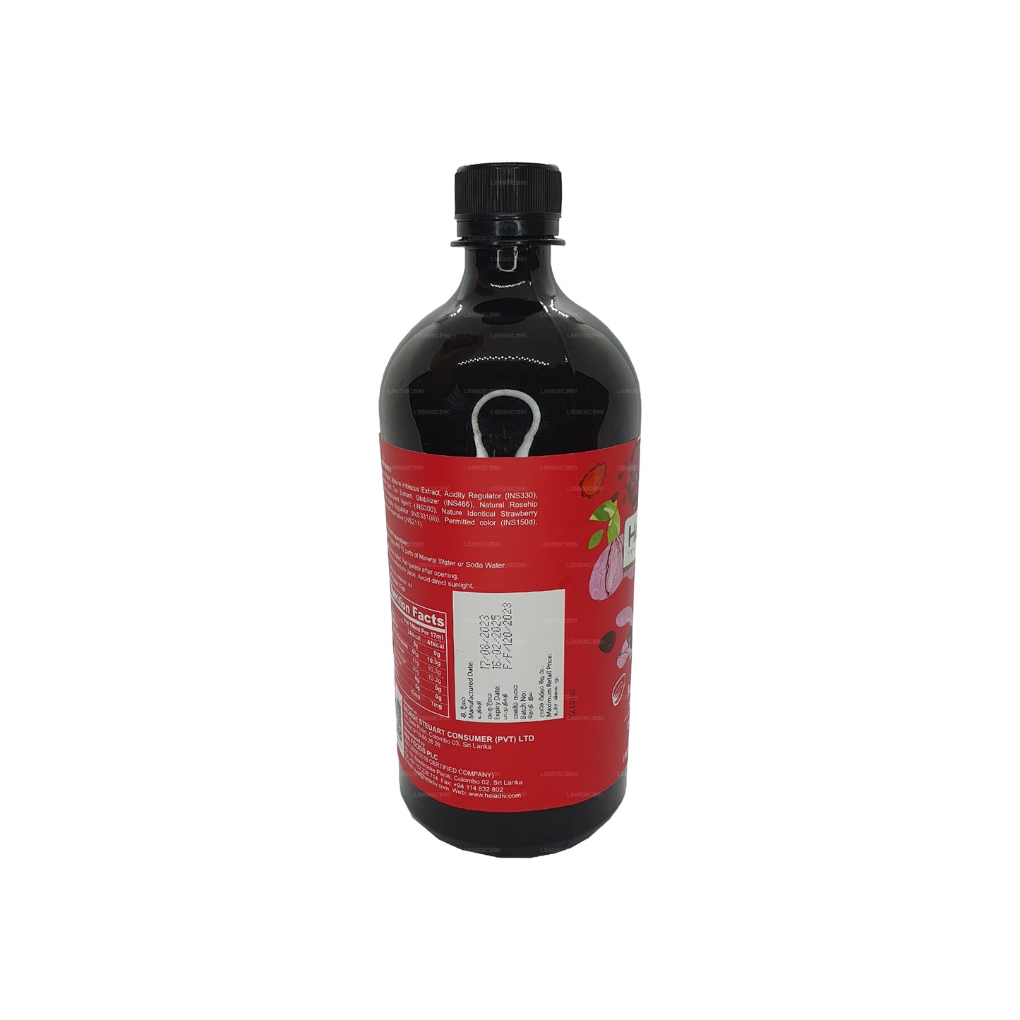Heladiv Aardbei-ijstheeconcentraat Cordial (750 ml)