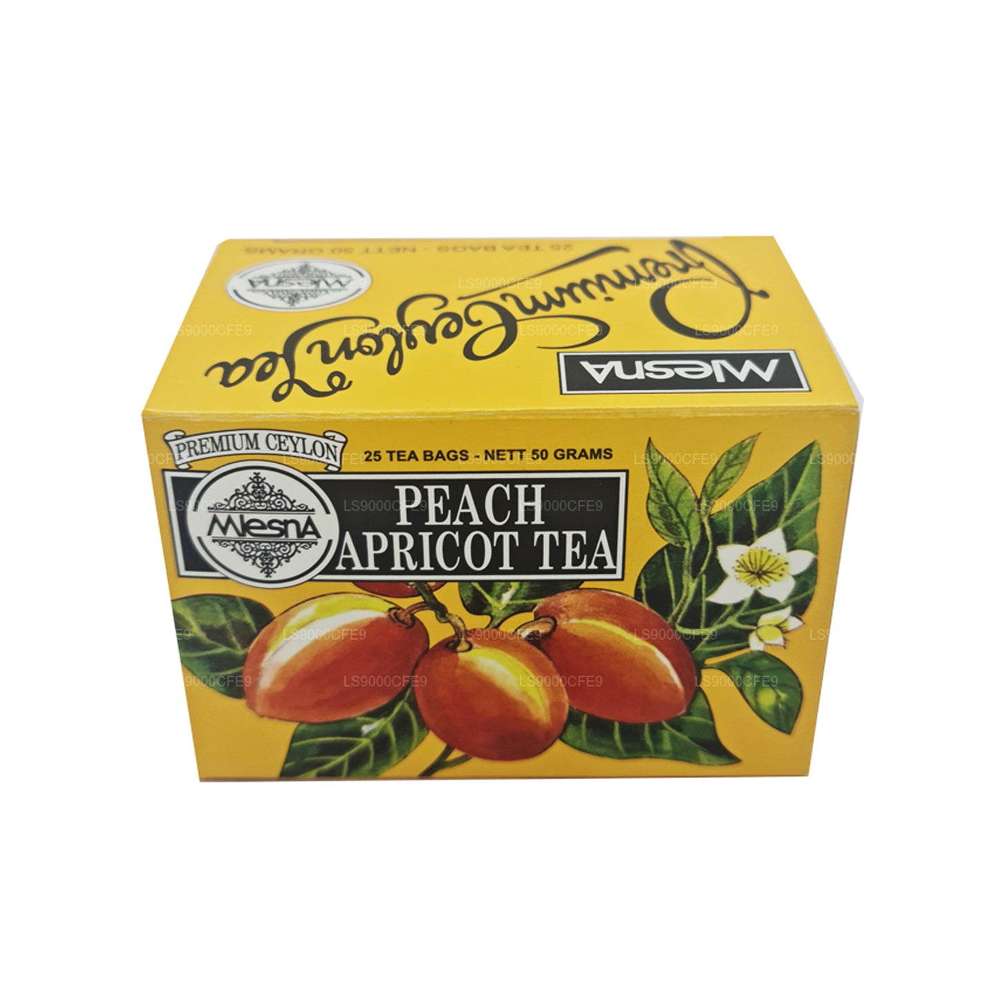 Mlesna Peach Abrikozenthee 25 theezakjes (50 g)