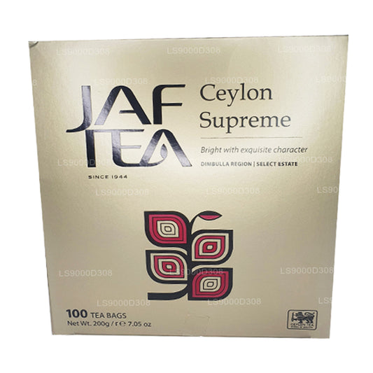 Jaf Tea Classic Gold Collection Ceylon Supreme 100 theezakjes met touwtje en label (200 g)