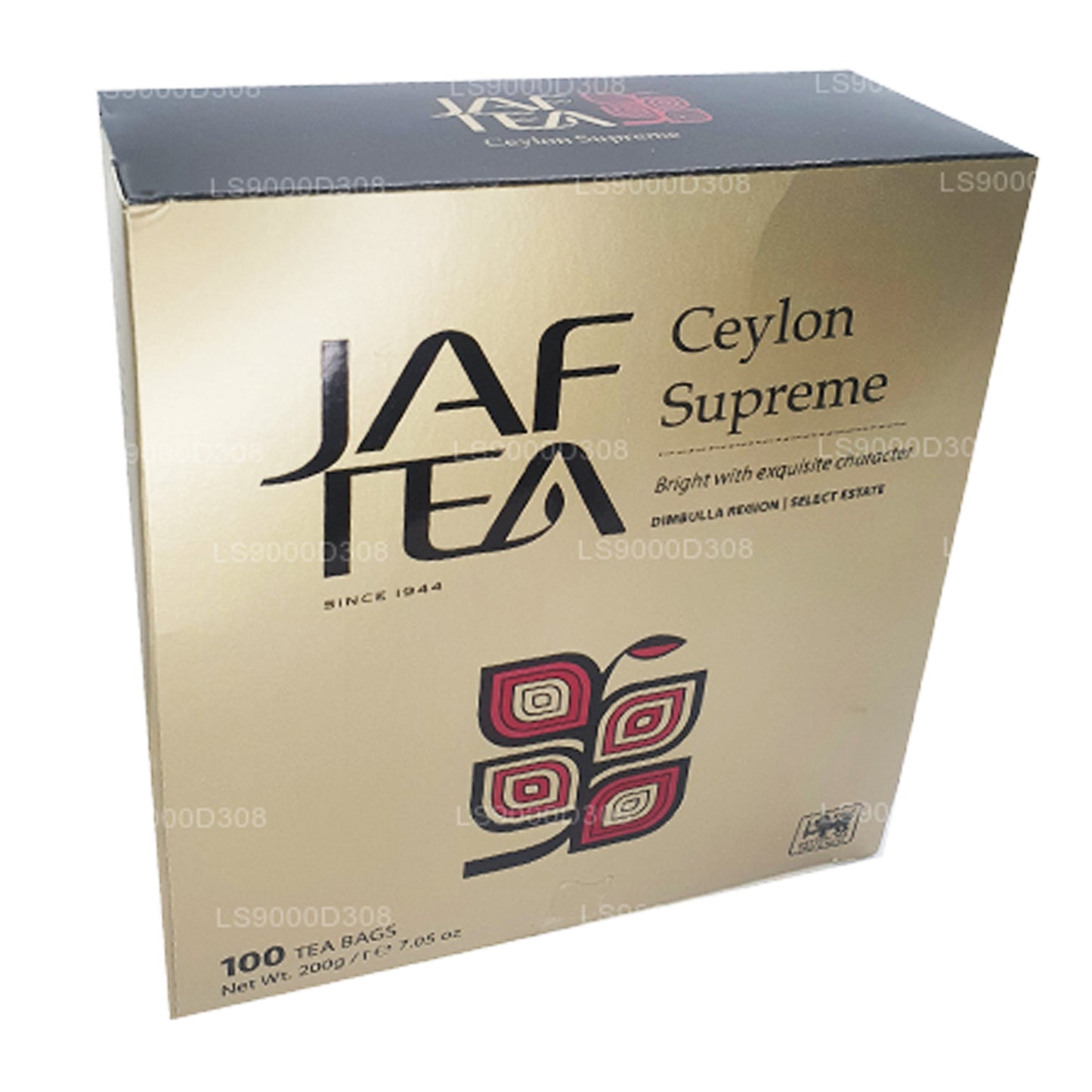 Jaf Tea Classic Gold Collection Ceylon Supreme 100 theezakjes met touwtje en label (200 g)