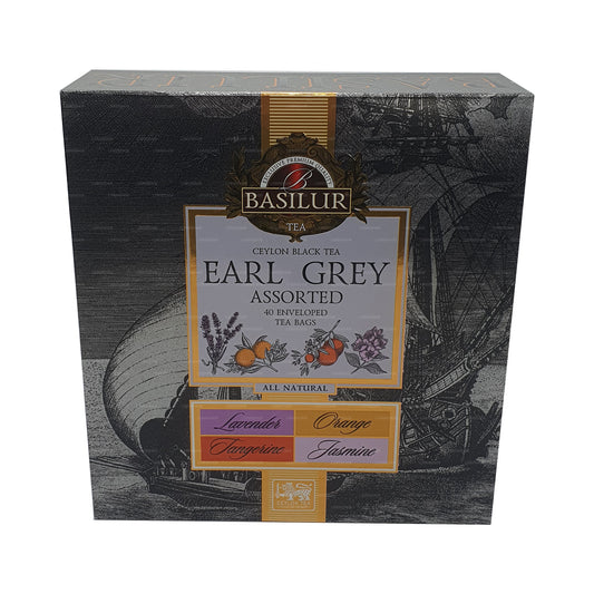 Basilur Earl Grey collectie, geassorteerd (80 g)