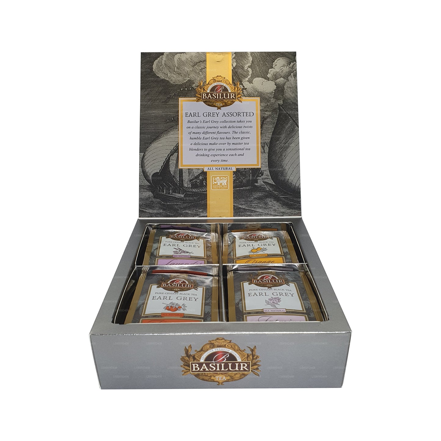 Basilur Earl Grey collectie, geassorteerd (80 g)