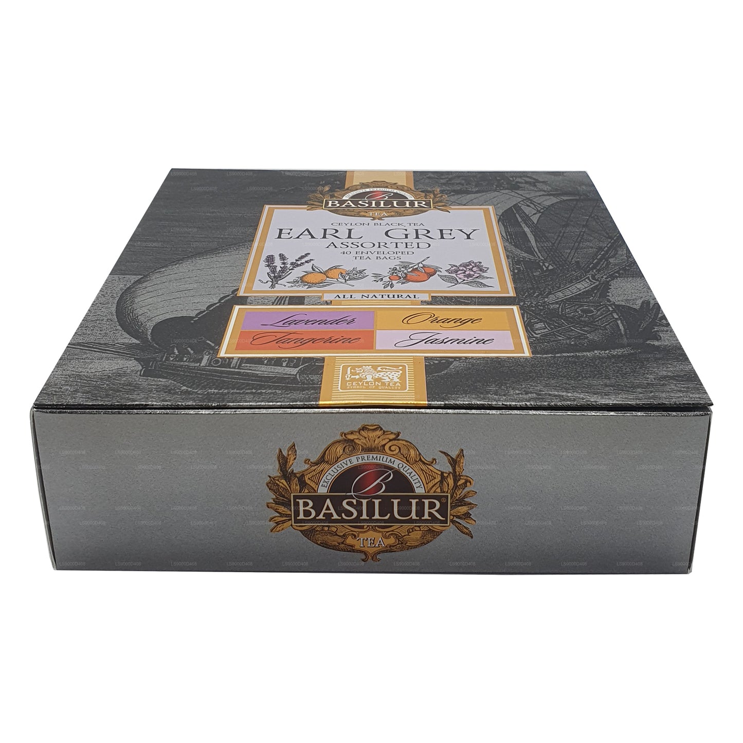 Basilur Earl Grey collectie, geassorteerd (80 g)