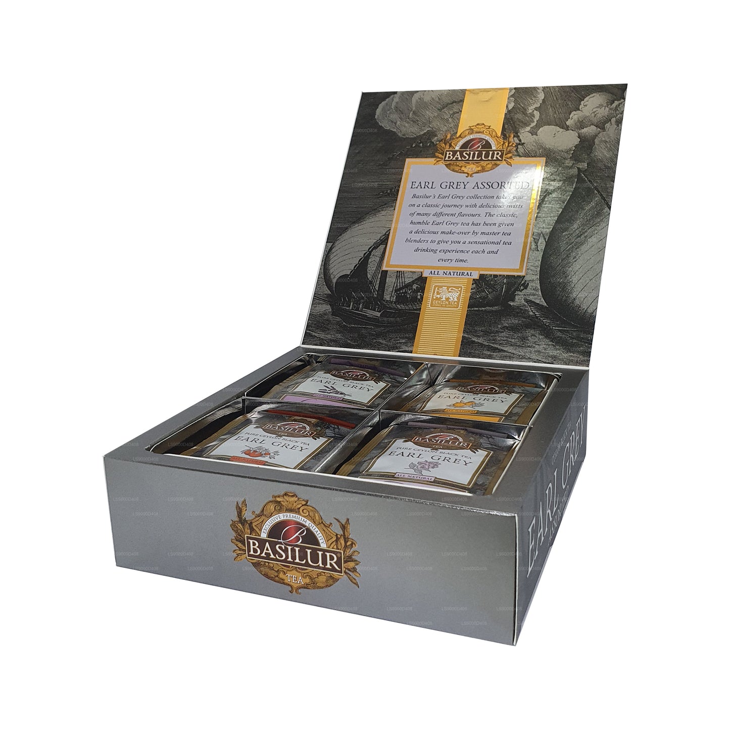 Basilur Earl Grey collectie, geassorteerd (80 g)