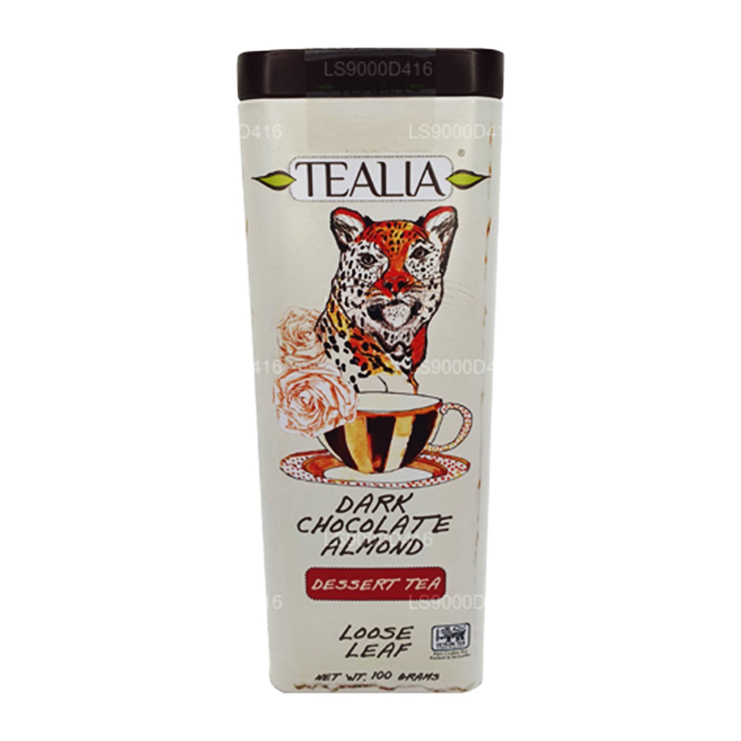 Tealia pure chocolade met amandelblaadjes (100 g)