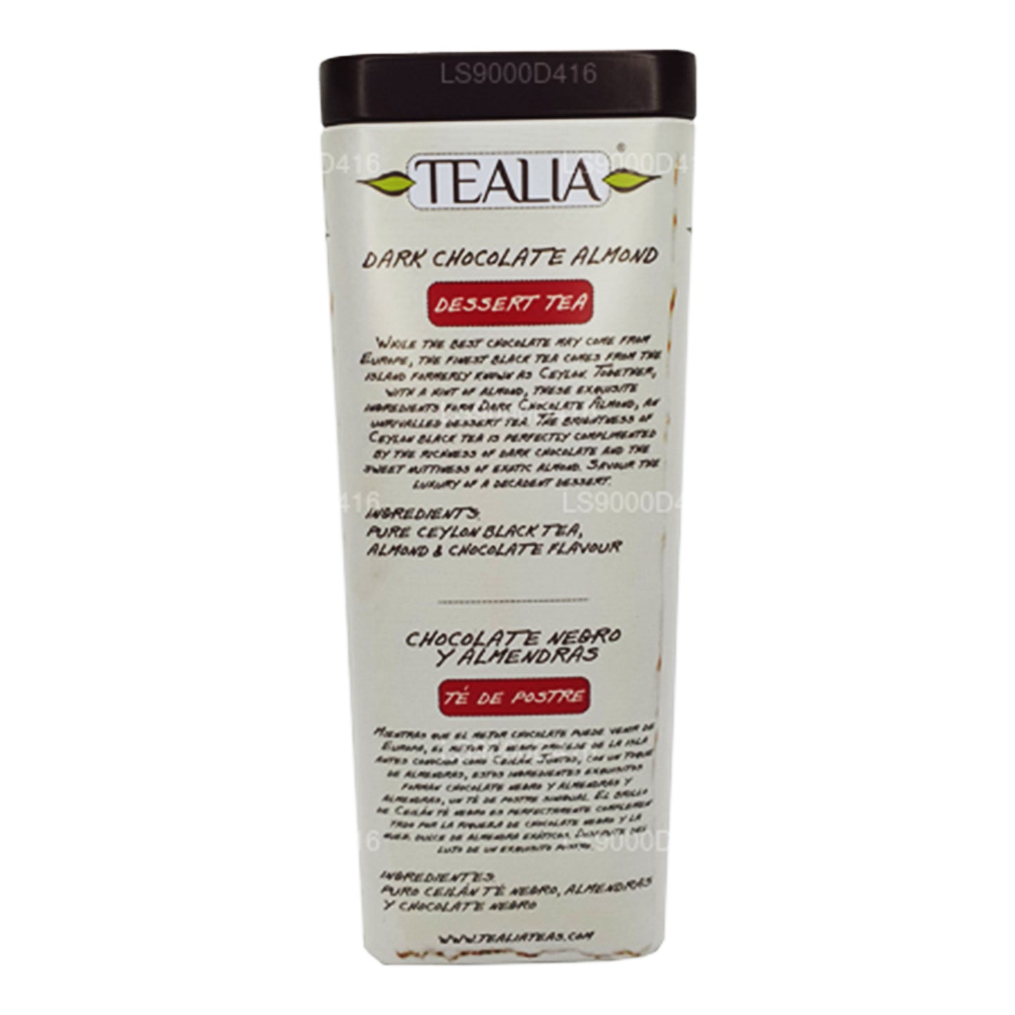 Tealia pure chocolade met amandelblaadjes (100 g)