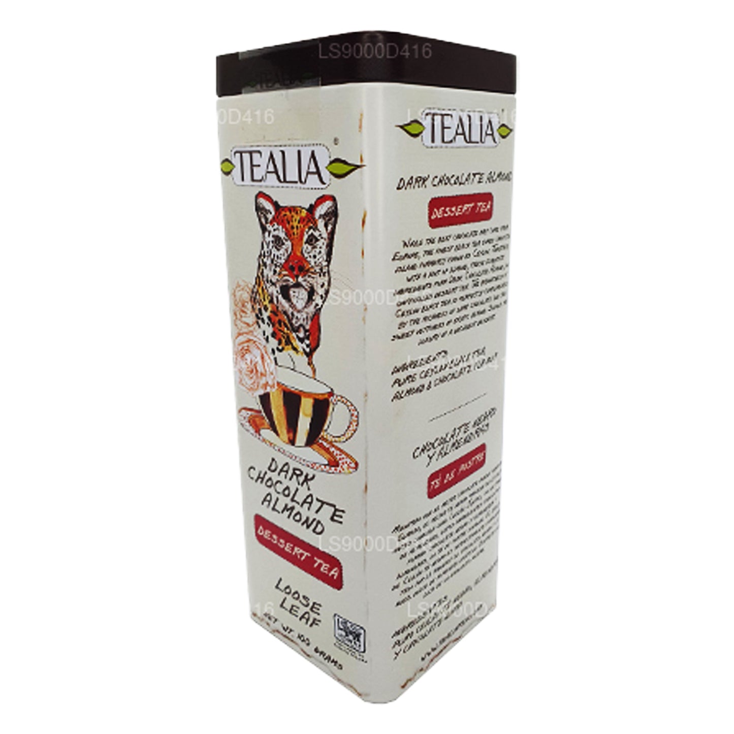 Tealia pure chocolade met amandelblaadjes (100 g)