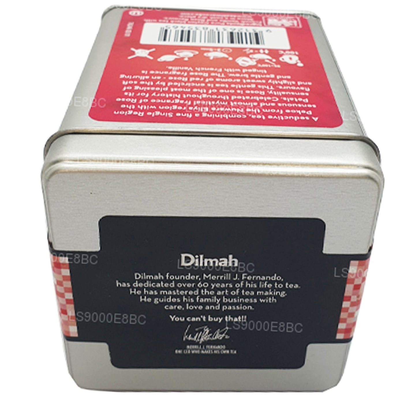 Dilmah T-serie roos met Franse vanillethee met losse bladeren (100 g)