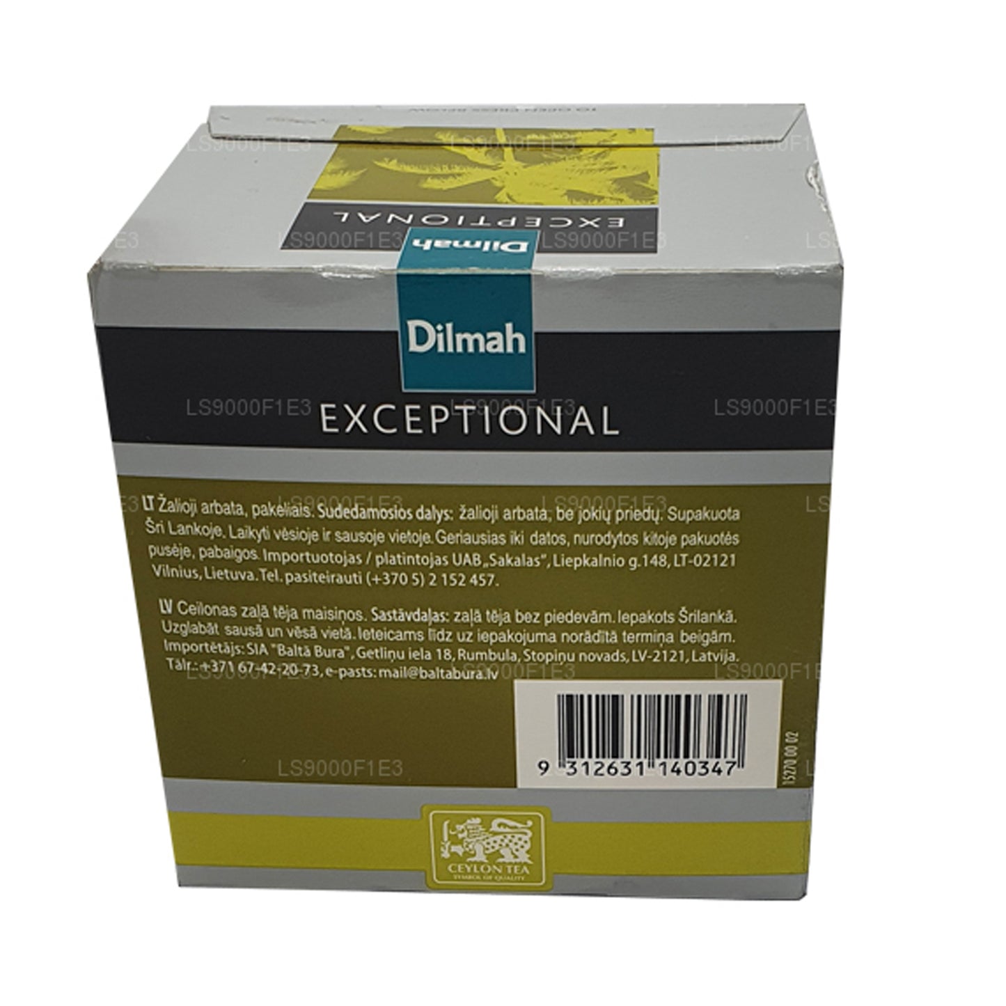 Dilmah Exceptional Ceylon groene thee (40 g) 20 theezakjes