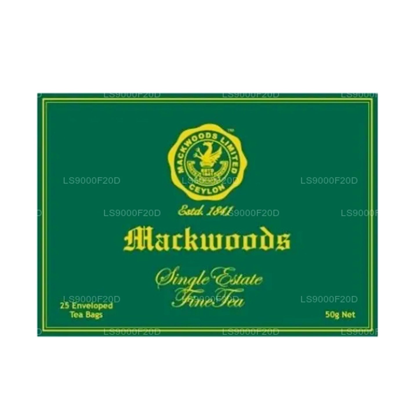 Mackwoods Classic, fijne zwarte thee, in 25 omhulde theezakjes (50 g)