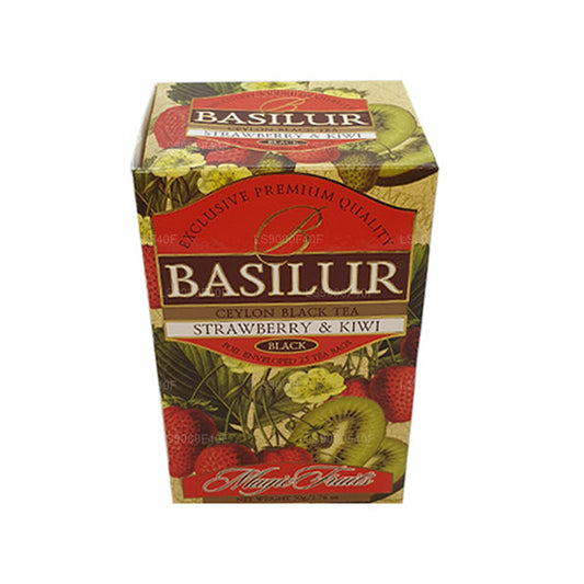 Basilur Aardbei en Kiwi (50 g) 20 theezakjes