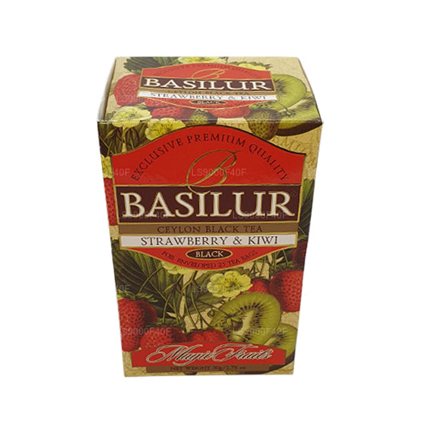 Basilur Aardbei en Kiwi (50 g) 20 theezakjes