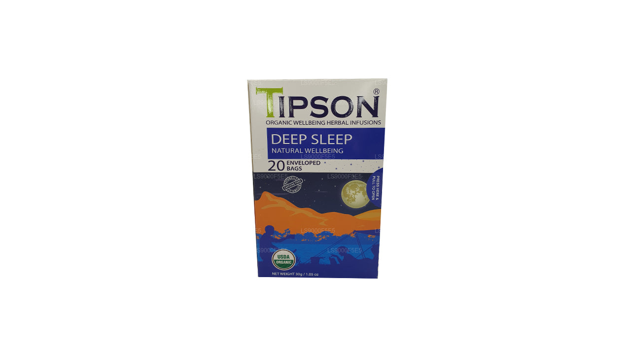 Tipson Organic Deep Sleep Natural Wellbeing 20 zakjes met envelop (30 g)