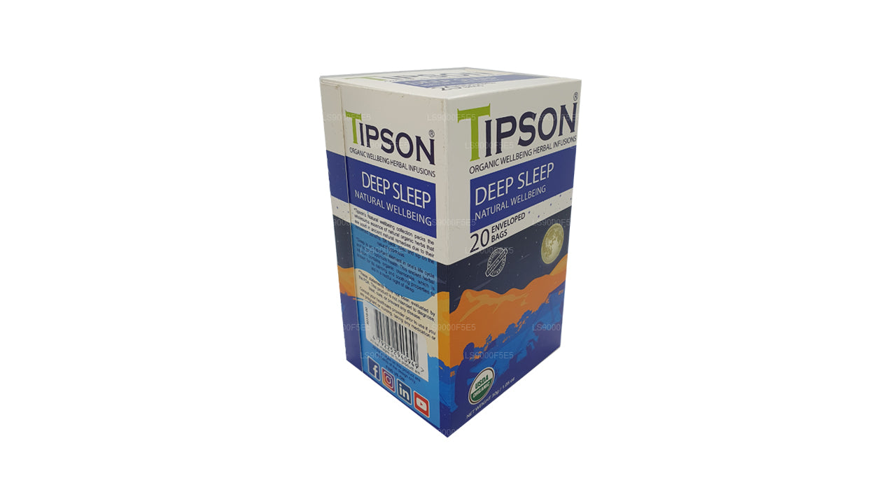 Tipson Organic Deep Sleep Natural Wellbeing 20 zakjes met envelop (30 g)