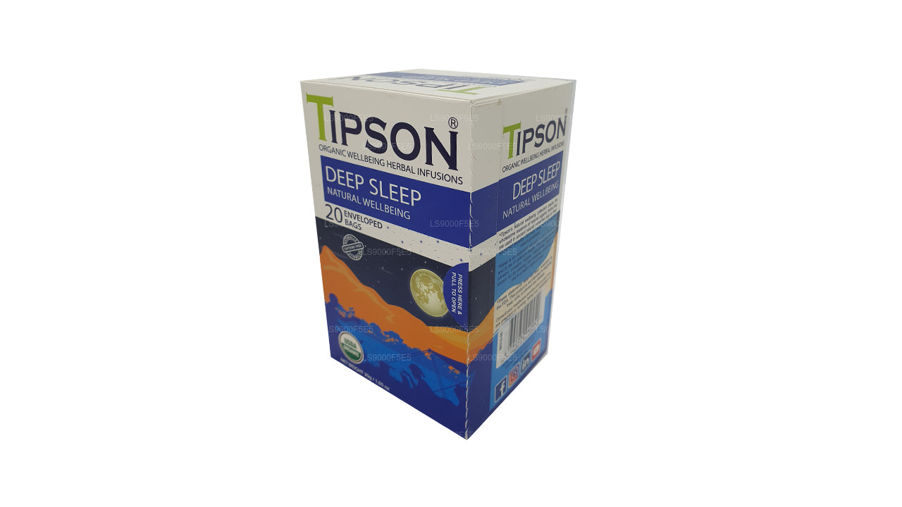 Tipson Organic Deep Sleep Natural Wellbeing 20 zakjes met envelop (30 g)