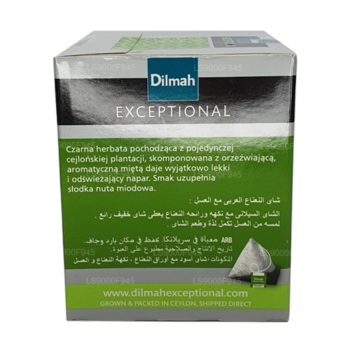 Dilmah Exceptional Leaf met Arabische munt en honing (20 theezakjes)