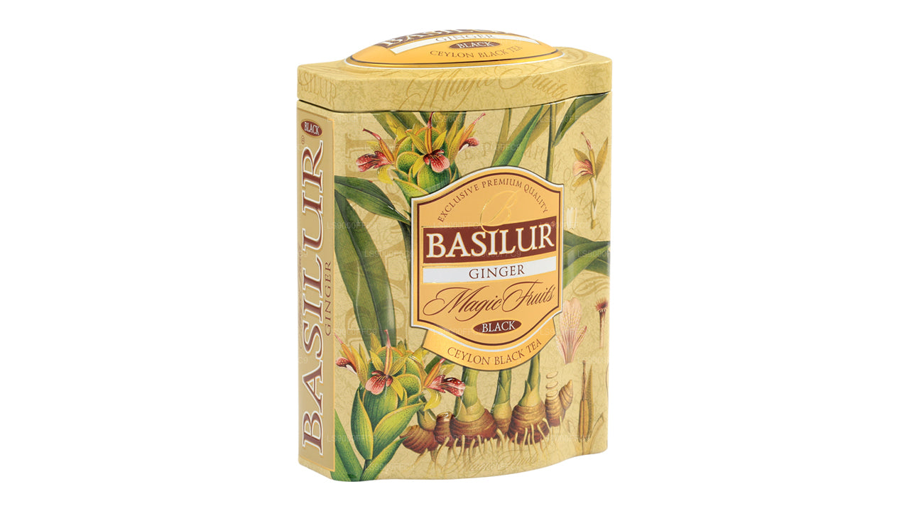 Basilur Pure Ceylon zwarte thee met gembercaddy (100 g)