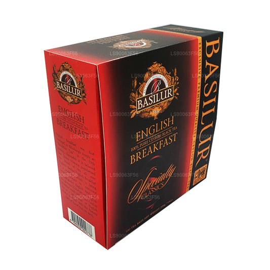 Basilur English Breakfast Pure Ceylon zwarte thee (200 g) 100 theezakjes