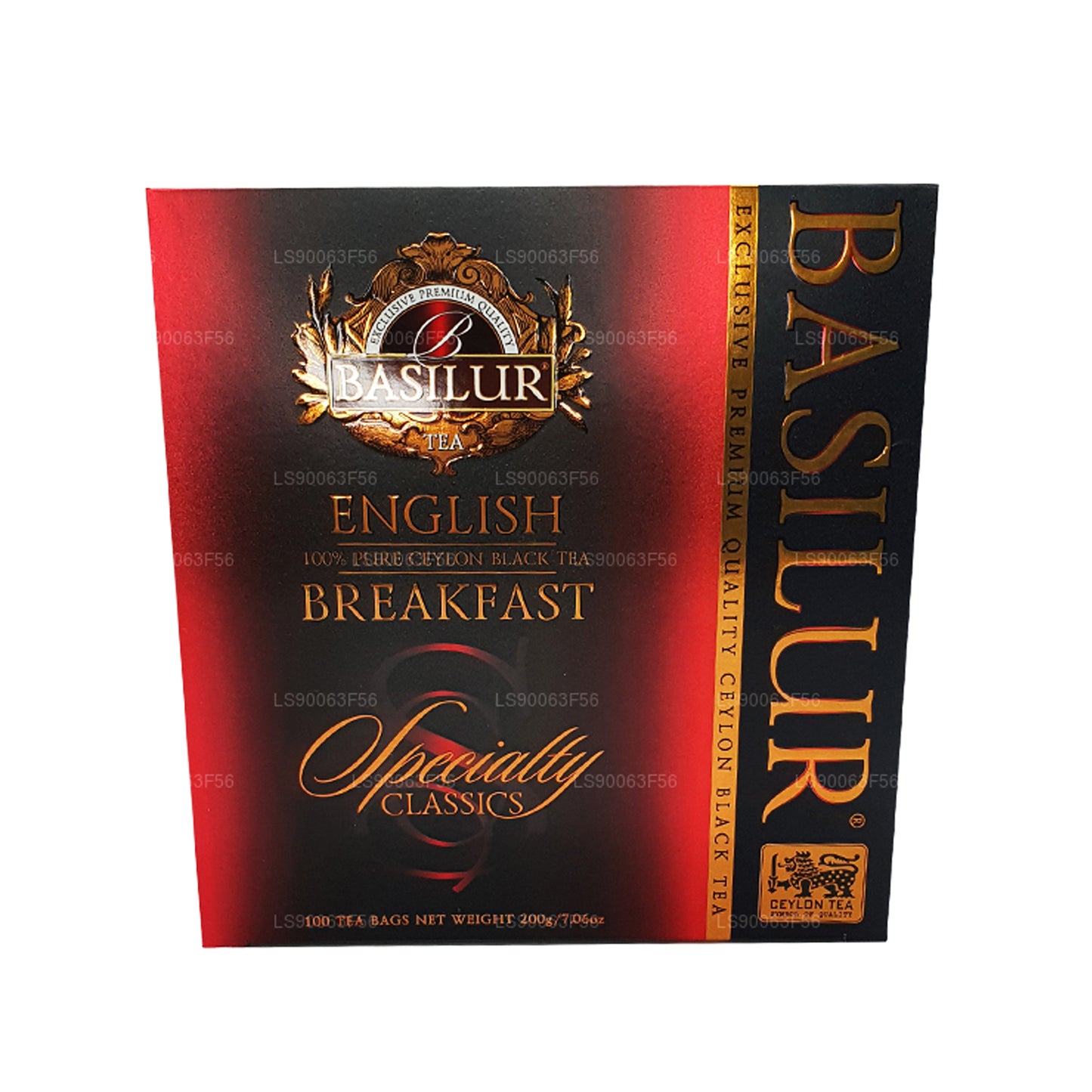 Basilur English Breakfast Pure Ceylon zwarte thee (200 g) 100 theezakjes