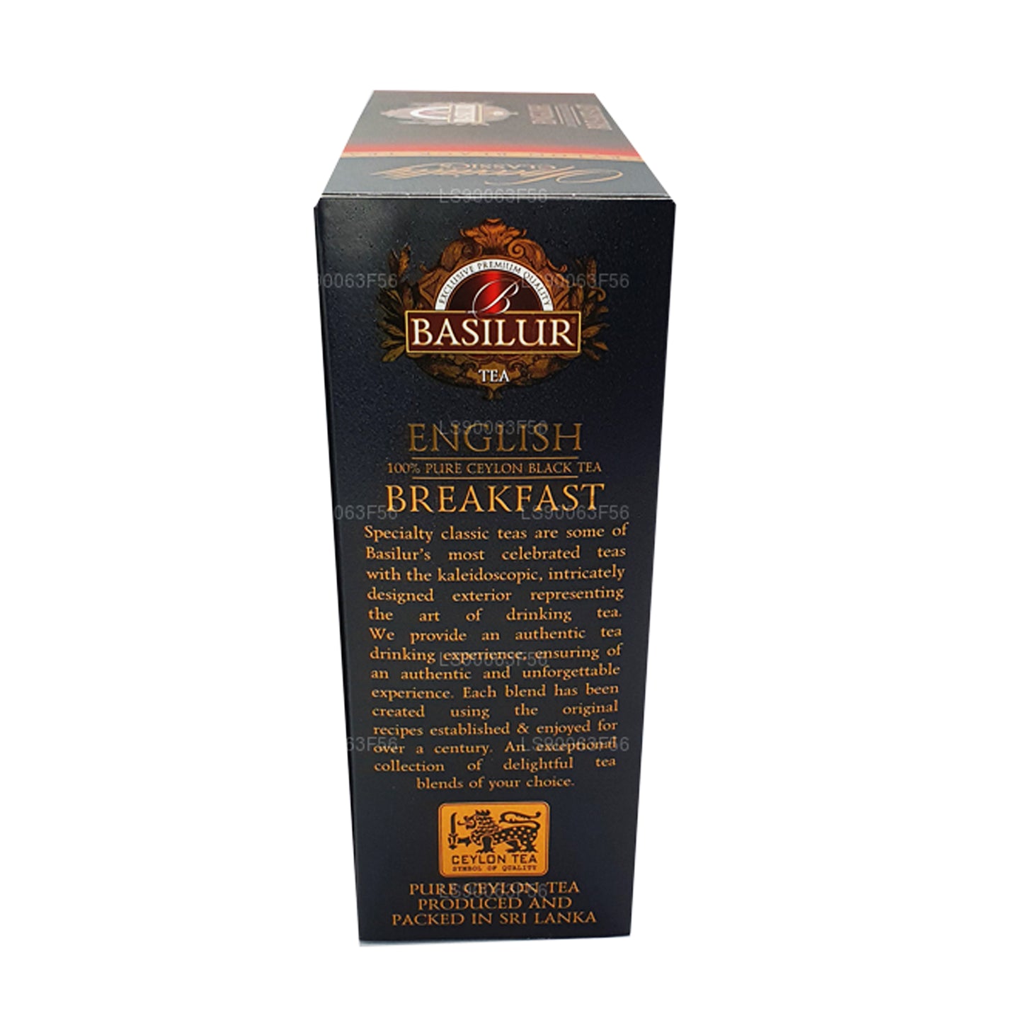 Basilur English Breakfast Pure Ceylon zwarte thee (200 g) 100 theezakjes