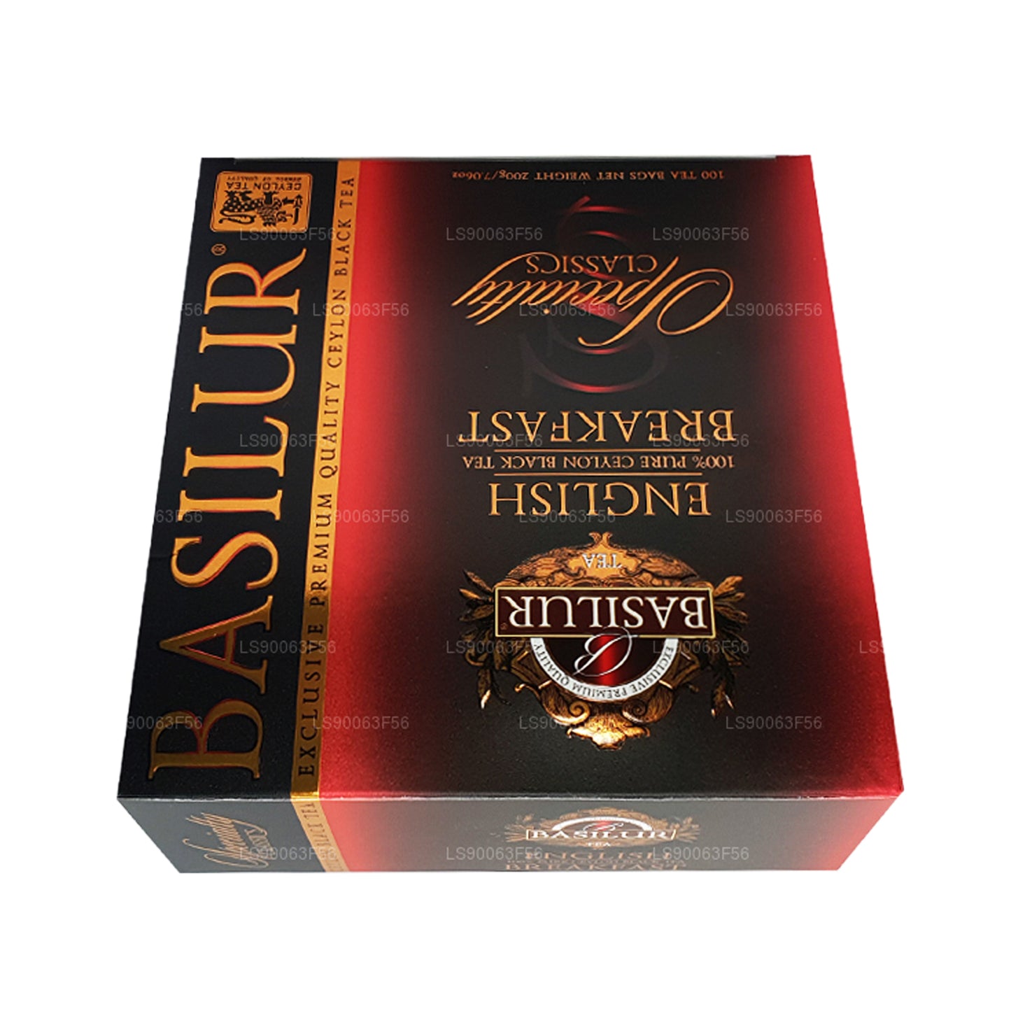 Basilur English Breakfast Pure Ceylon zwarte thee (200 g) 100 theezakjes