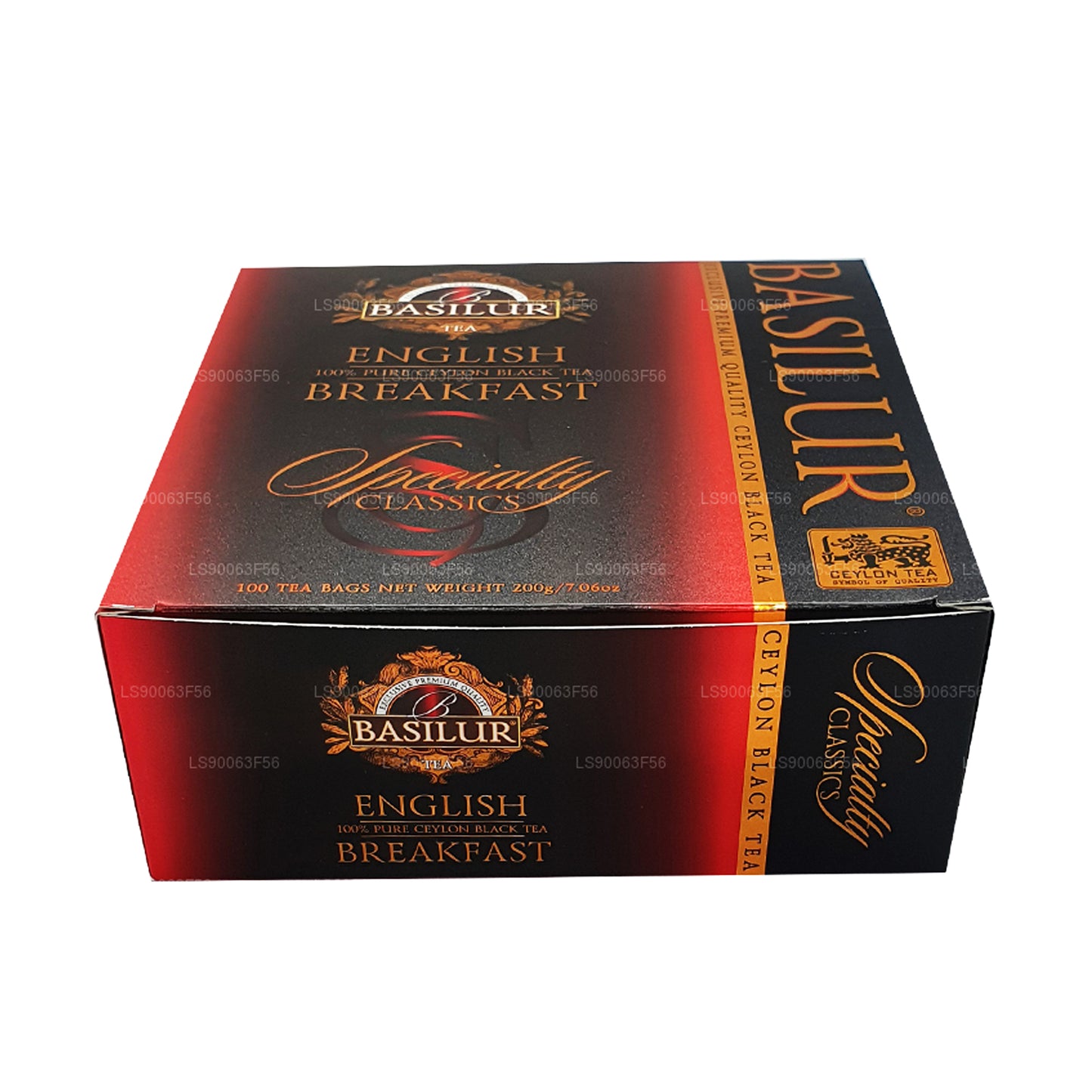 Basilur English Breakfast Pure Ceylon zwarte thee (200 g) 100 theezakjes