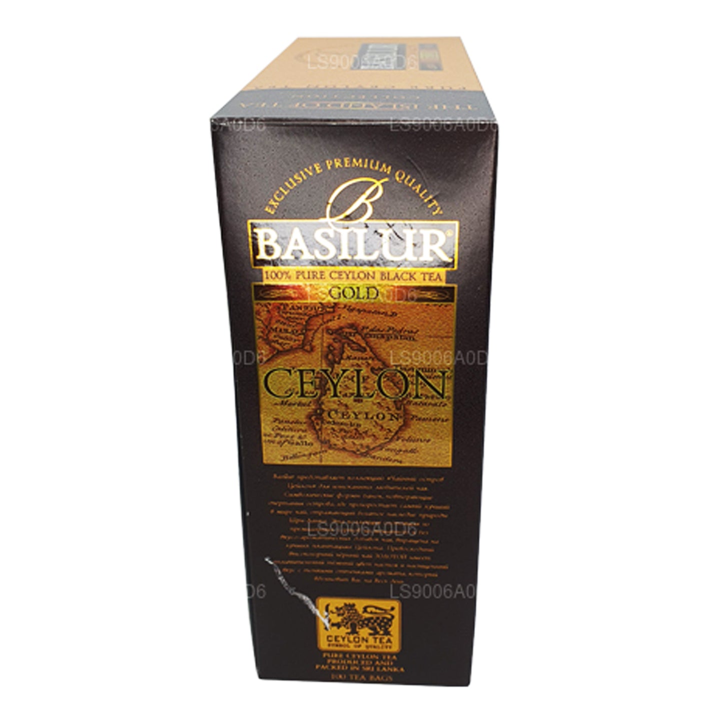 Basilur Island of Gold Exclusieve zwarte Ceylon-thee van topkwaliteit (200 g) 100 theezakjes