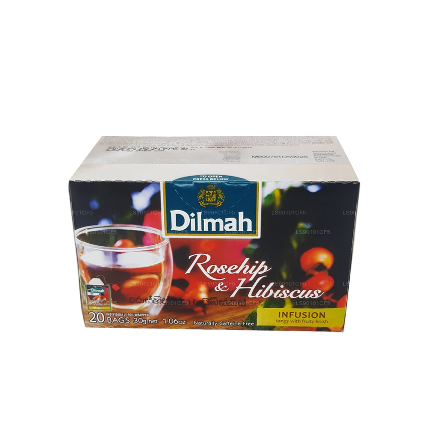 Zwarte thee met dilmah rozenbottel en hibiscus (30 g)