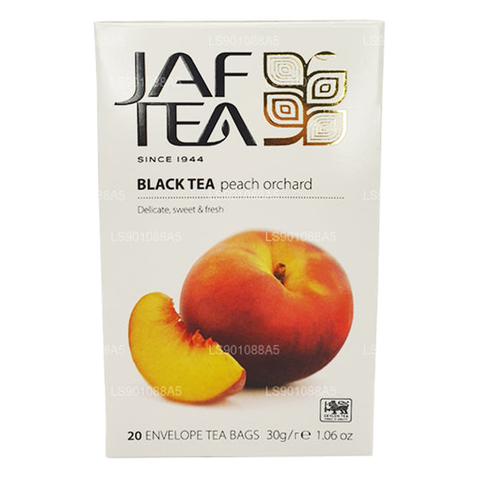 Jaf Tea Pure Fruits Collection zwarte thee perzikboomgaard (30 g) 20 theezakjes