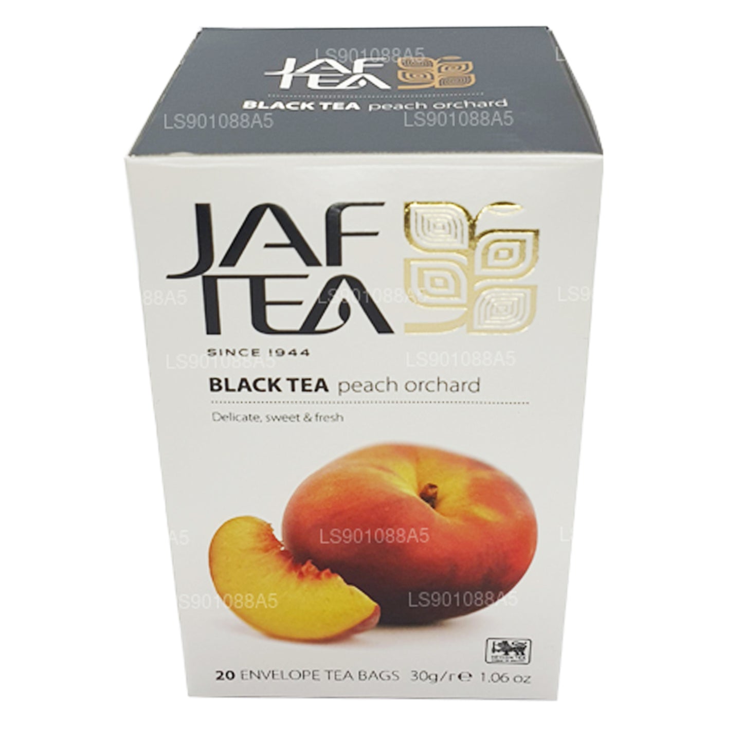 Jaf Tea Pure Fruits Collection zwarte thee perzikboomgaard (30 g) 20 theezakjes