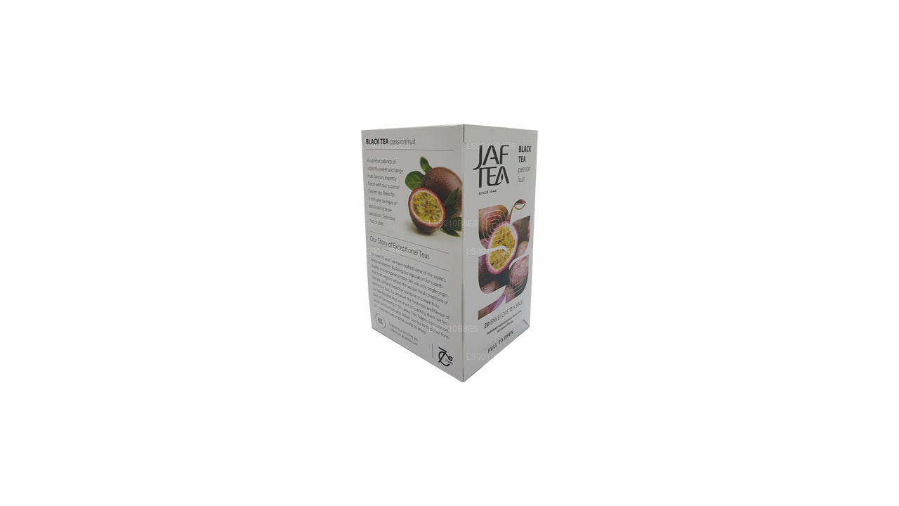 Jaf Tea Pure Fruits Collection Zwarte thee Passievruchtfolie Envelop theezakjes (30 g)