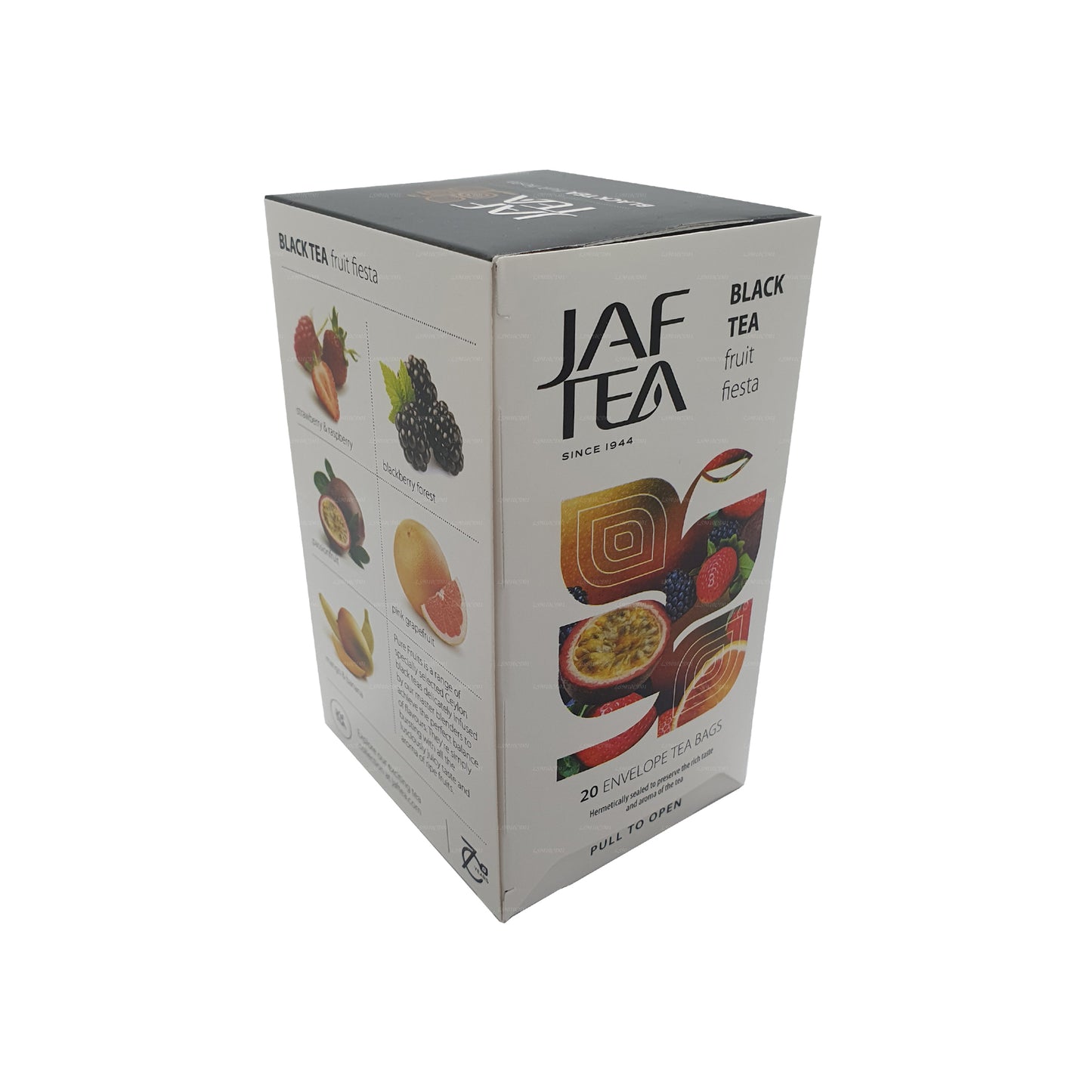 Jaf Tea Pure Fruits Collection Zwarte thee Fruit Fiesta (30 g) 20 theezakjes