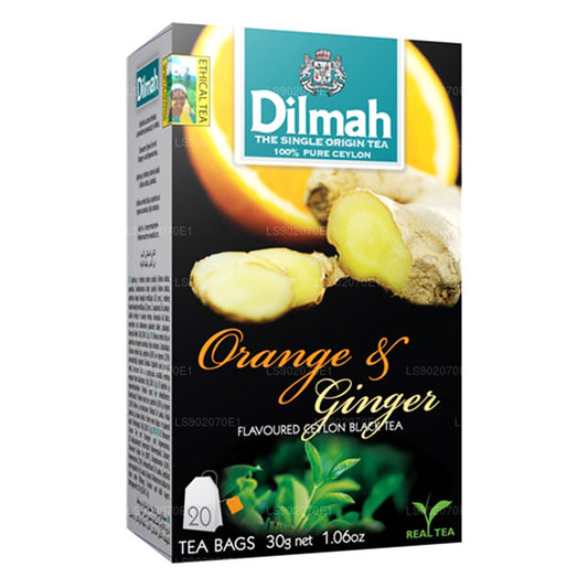 Dilmah thee met sinaasappel- en gembersmaak (30 g) 20 theezakjes