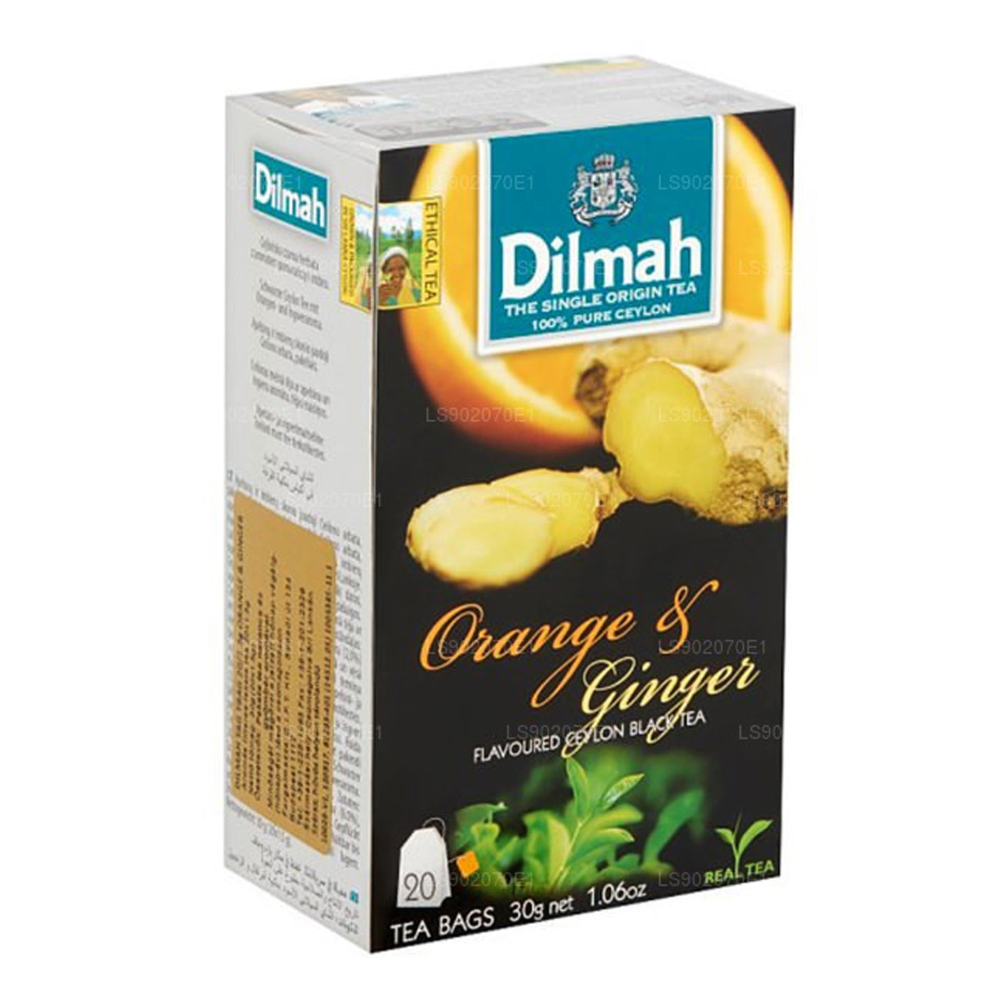 Dilmah thee met sinaasappel- en gembersmaak (30 g) 20 theezakjes