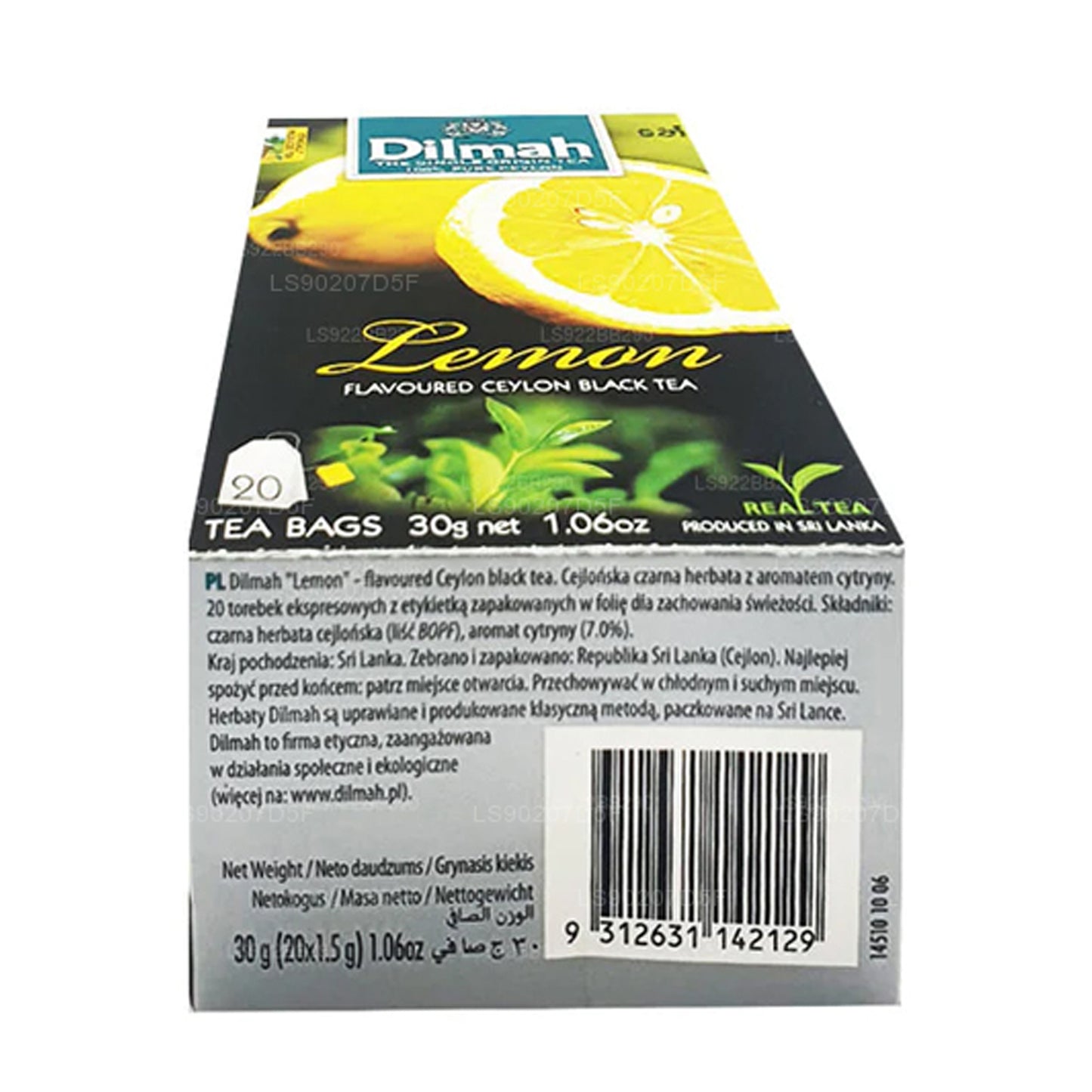 Dilmah thee met citroensmaak (30 g) 20 theezakjes